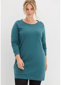 Klänning av mjuk frotté, bonprix