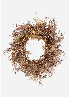 Väggkrans med LED-belysning, bonprix