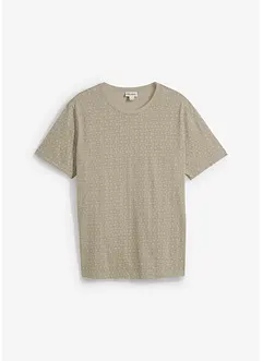 Småmönstrad T-shirt av ekologisk bomull, bonprix