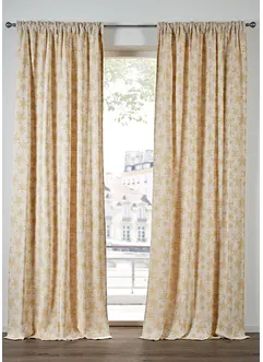 Jacquardgardin av ekologisk bomull (1-pack), bonprix