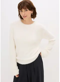 Tröja med plyschkänsla, bonprix