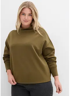 Oversizeweatshirt i mjuk och stabil trikå, bonprix