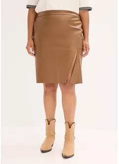 Pennkjol i skinnimitation, bonprix