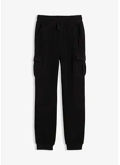 Cargobyxa i fleece, normal passform, bonprix