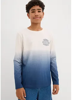 Långärmad topp av ekologisk bomull, bonprix