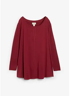 Långärmad topp av bomull och viskos, bonprix