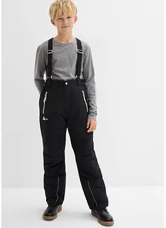 Vattentät funktionsbyxa med hängslen och reflexer, bonprix