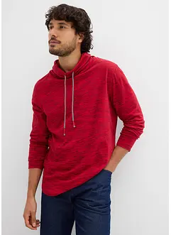 Långärmad tröja med sjalkrage, bonprix