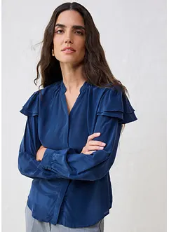 Blus med sidenandel, bonprix