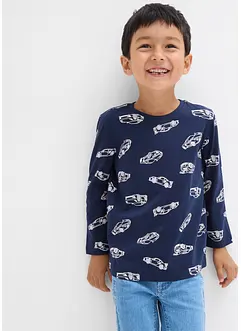 Långärmad tröja med ekologisk bomull (2-pack), bonprix