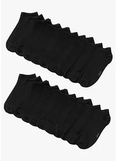 Ankelstrumpor med ekologisk bomull (20-pack), bonprix