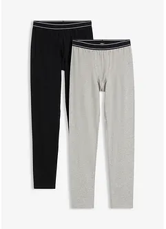 Långkalsong med mjuk, ekologisk bomull (2-pack), bonprix