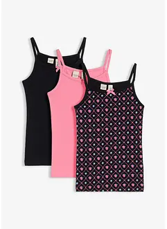 Linne med mjuk ekologisk bomull (3-pack), bonprix