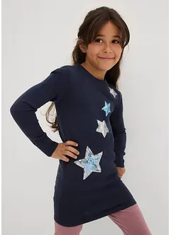 Finstickad tröja med paljetter, bonprix