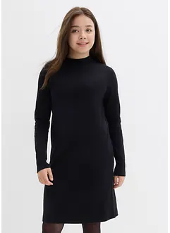 Jerseyklänning med ståkrage, bonprix