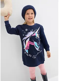 Trikåklänning i bomull, bonprix