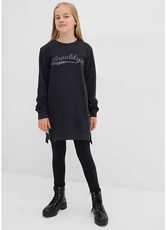 Jerseyklänning i ren ekologisk bomull för barn, bonprix