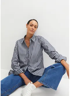 Skjortblus i bomull, bonprix