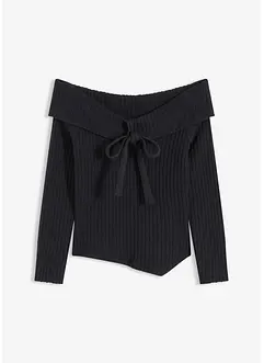 Ribbstickad tröja, bonprix