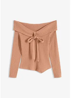 Ribbstickad tröja, bonprix