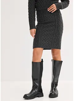 Stickad kjol, bonprix