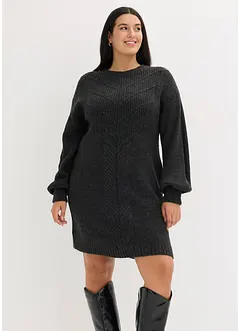 Stickad klänning, bonprix