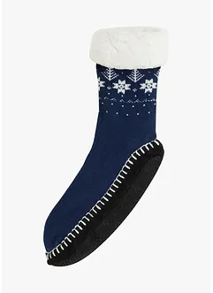 Mysstrumpor med påsydd anti halk-sula och teddyfoder, bonprix