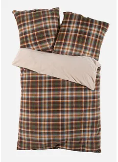 Vändbart Cashmere Touch-påslakanset med blommönster, bonprix