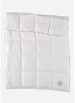Varmt täcke med dunkänsla och snöflinga, bonprix