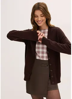Cardigan i mjuk viskosmix, bonprix
