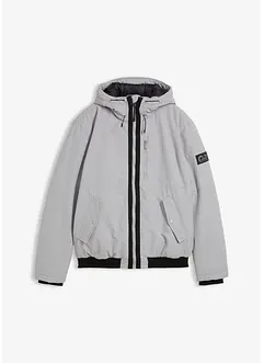 Vinterjacka med huva och sportiga detaljer, bonprix