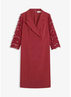 Kavajklänning med spetsärmar, bonprix