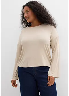 Oversizetopp i stretchig viskosmix med fint fall, bonprix
