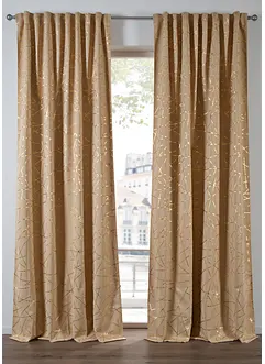 Mörkläggande gardinlängd med glansig yta, även extralång (1-pack), bonprix