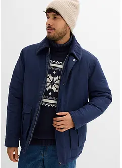 Vadderad vinterjacka med manchesterkrage, bonprix