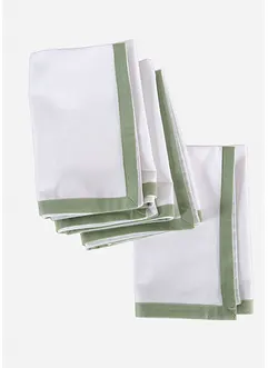 Tygservetter av ekologisk bomull (4-pack), bonprix