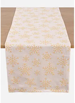 Bordslöpare i jacquard av ekologisk bomull, bonprix