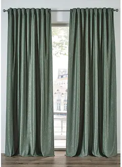 Sammetsgardin med krinklad effekt (1-pack), bonprix