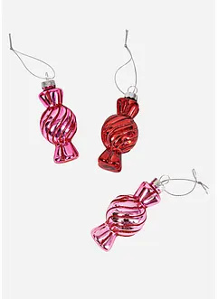 Julgranskulor i form av godis (3-pack), bonprix