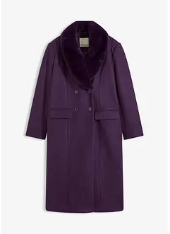 Kappa med avknäppbar krage i pälsimitation, bonprix