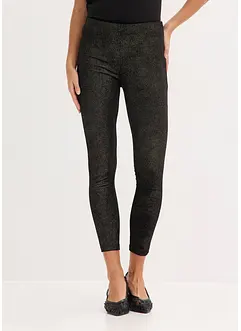 Leggings av sammet med glitter, bonprix