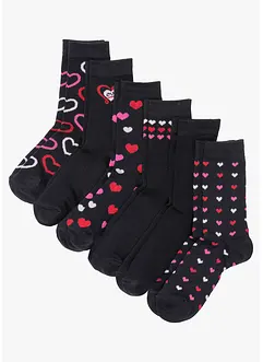 Damstrumpor (6-pack) av ekologisk bomull, bonprix