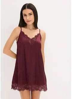 Negligé i glansig satin, bonprix