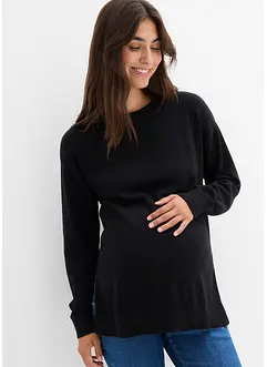 Mjuk mammatröja med amningsöppningar, av ekologisk bomull, bonprix