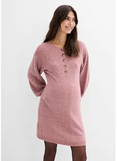 Mammaklänning med amningsöppning och lång knappslå, bonprix