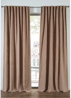 Termogardin med baksida i polarfleece (1-pack), bonprix