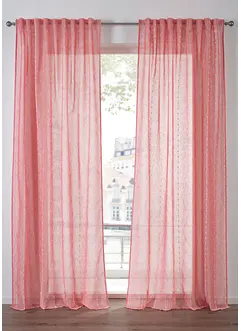 Gardinlängd med vävda ränder (1-pack), bonprix