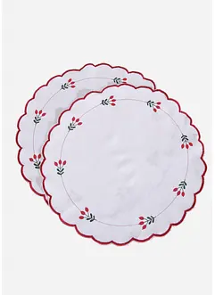 Bordstablett av ekologisk bomull  (2-pack), bonprix