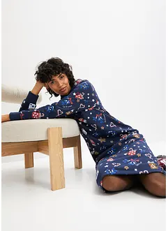 Trikåklänning med julmotiv, bonprix