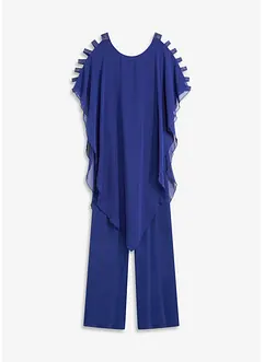 Jumpsuit med poncho i tunn chiffong, bonprix